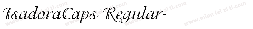IsadoraCaps Regular字体转换